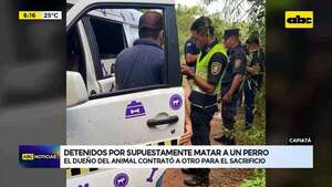 Video: Detenidos por supuestamente matar a un perro  - ABC Noticias - ABC Color