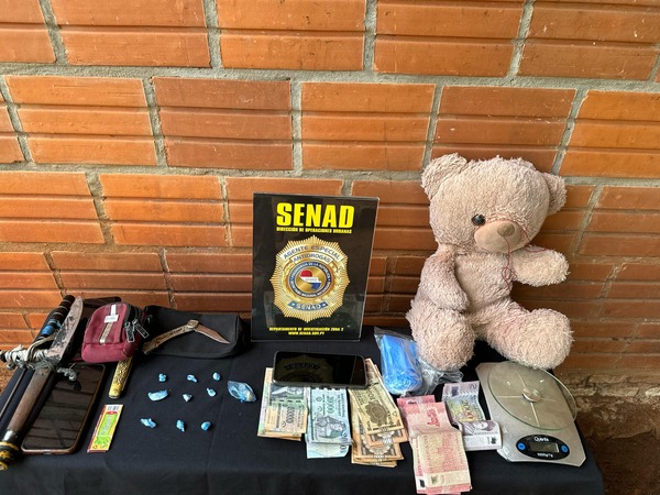 Encontraron «moñitos» de cocaína ocultos dentro de un oso peluche