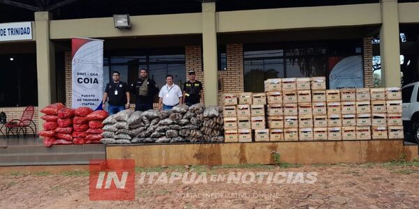 INCAUTARON PRODUCTOS PRESUMIBLEMENTE DE CONTRABANDO EN LA ÓMNIBUS EN TRINIDAD - Itapúa Noticias