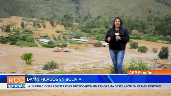 Inundaciones dejan miles de damnificados en Bolivia