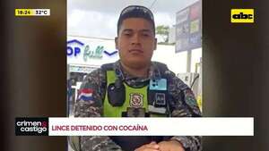 Video: Lince fue detenido con una bolsita de cocaína - Crimen y castigo - ABC Color