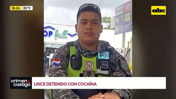 Video: Lince fue detenido con una bolsita de cocaína - Crimen y castigo - ABC Color