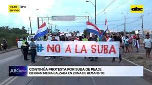Video: Continúa la protesta en Remansito contra la duplicación del precio del peaje - ABC Noticias - ABC Color