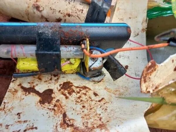 FTC desactivó una bomba semienterrada en un camino en Amambay