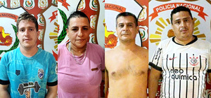 Policía detiene a tres hombres y una mujer implicados en robo de celulares y radio base - La Clave