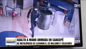 Millonario asalto a una metalúrgica en Caacupé - Noticias Paraguay