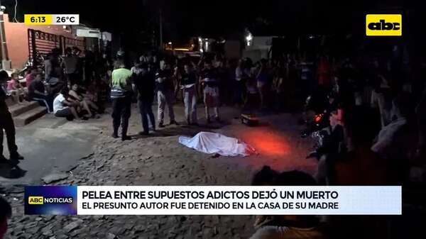 Video: Pelea entre supuestos adictos deja un muerto - ABC Noticias - ABC Color