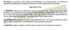 Cámara mantiene arresto domiciliario sobre presunto colaborador de Jarvis