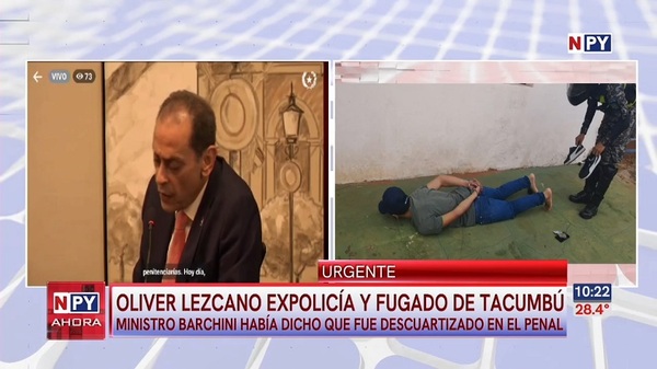 Detienen a expolicía prófugo que fue "descuartizado" según Barchini - Noticias Paraguay