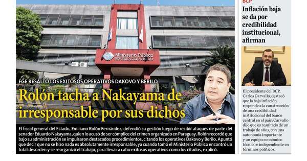 La Nación / LN PM: edición mediodía del viernes 8 de marzo