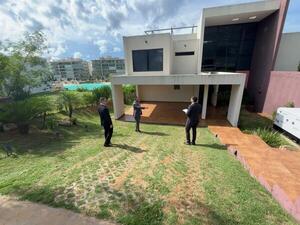 Fiscal se constituyó en residencia de Erico Galeano en Acqua Village para realizar tasación del inmueble