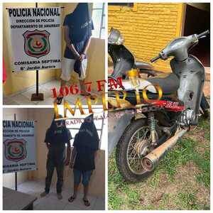 Recuperan motocicleta hurtada a una estudiante y detienen a tres jóvenes - Radio Imperio 106.7 FM