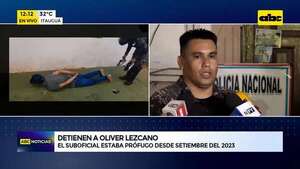 Video: El fugado policía Oliver Lezcano cayó con una camioneta robada   - ABC Noticias - ABC Color