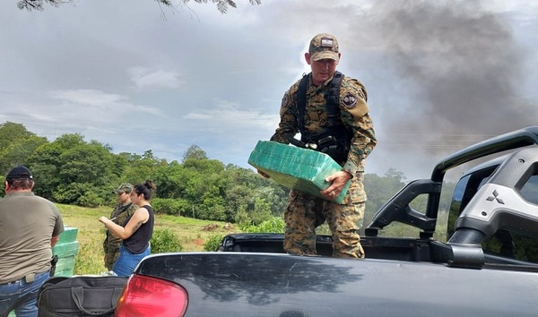 Destruyeron más de 600 kilos de marihuana en Curuguaty