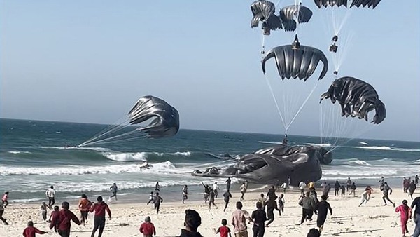 Gaza: caída de paquetes de ayuda mató a 5 palestinos