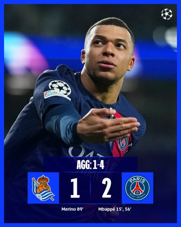 PSG vence al Real Sociedad y pasa a Cuartos de Final - SNT