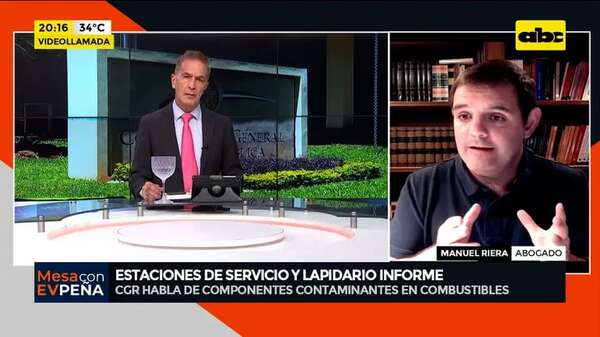 Video: estaciones de servicio y lapidario informe - Mesa de Periodistas - ABC Color
