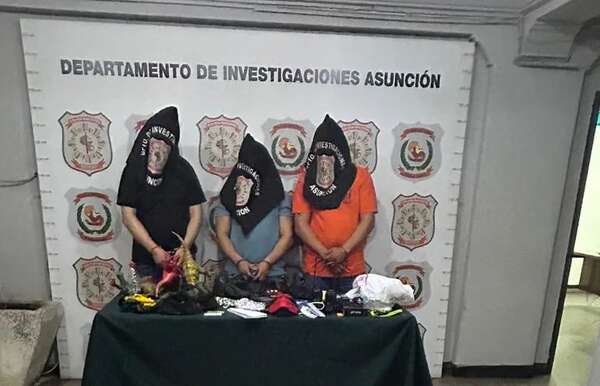 Policía detiene a tres presuntos tortoleros en Asunción - Policiales - ABC Color