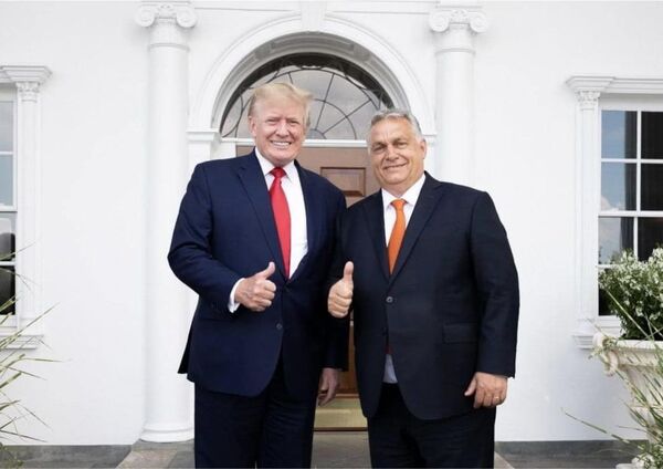 El primer ministro húngaro, Viktor Orbán, ignora a Biden y se reúne con Donald Trump