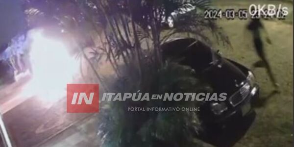 DETUVIERON A UN SUJETO SOSPECHOSO DE HABER INCENDIADO UN AUTOMÓVIL - Itapúa Noticias