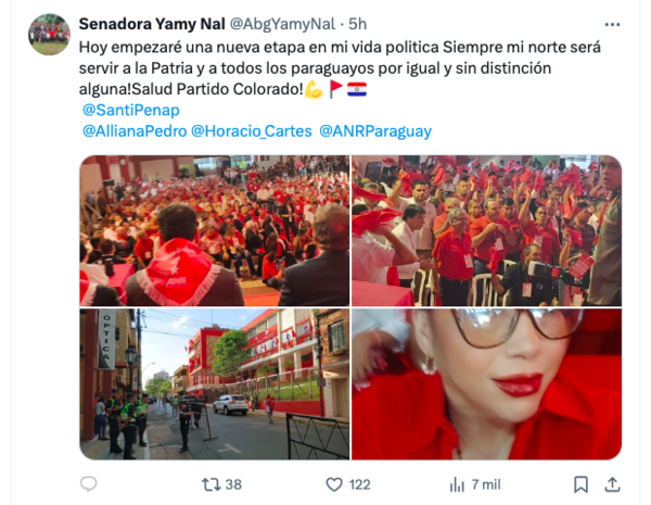 Conveción colorada: Los senadores Patrick Kemper, Yami Nal y Zenaida Delgado se incorporan a la ANR - El Trueno