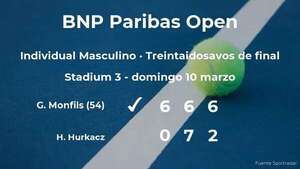 Gaël Monfils consigue clasificarse para los dieciseisavos de final del torneo de Indian Wells - Tenis - ABC Color