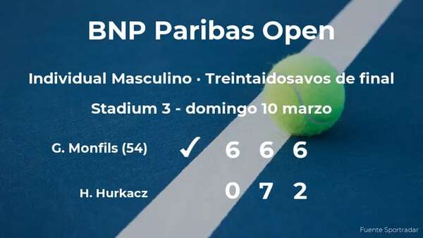 Gaël Monfils consigue clasificarse para los dieciseisavos de final del torneo de Indian Wells - Tenis - ABC Color