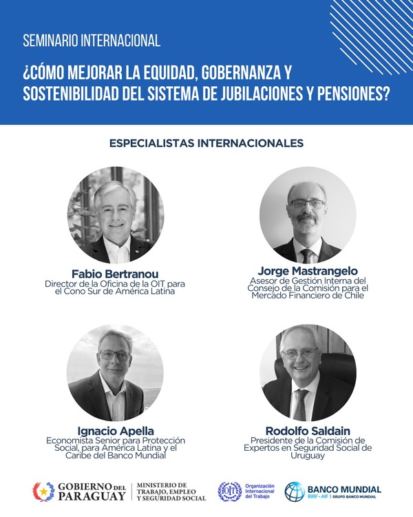 Expertos abordarán desafíos que enfrenta el sistema de jubilaciones y pensiones en Paraguay - .::Agencia IP::.
