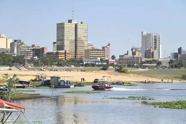 Río Paraguay muestra ligera recuperación de nivel en las últimas semanas, pero sigue bajo - Nacionales - ABC Color