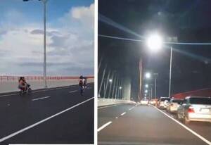 Alta joda en el puente ¿“Farristas del Chaco”?: piruetas en moto, conservadoras, ere eréa