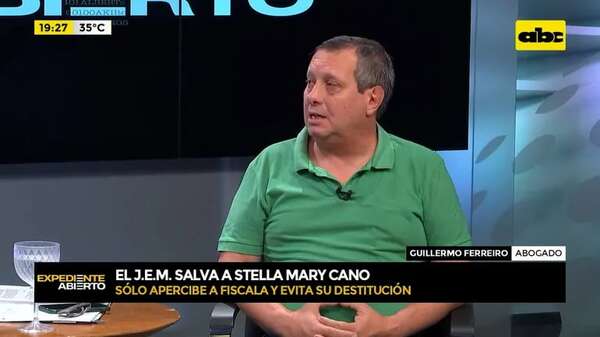 Video: el JEM salvó a Stella Mary Cano y solo apercibió a la fiscala, evitando su destitución - ABC Noticias - ABC Color