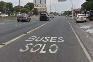 Carril exclusivo de buses: ¿qué pasó con los controles y las multas? - Policiales - ABC Color