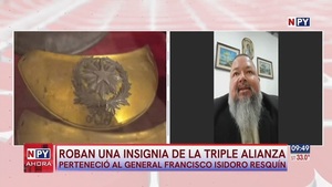 Invalorable insignia de la Guerra de la Triple Alianza fue robada - Noticias Paraguay