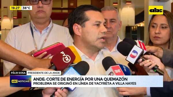Reportaron cortes de energía: esto dijo el presidente de la ANDE - ABC Noticias - ABC Color