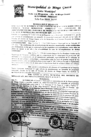 Mingueros rechazan habilitación de vertedero en terreno municipal - La Clave