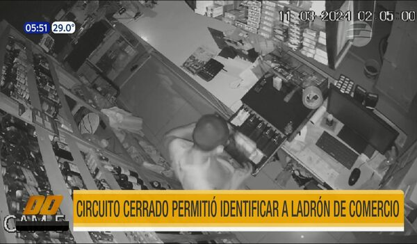 Identifican y detienen a ladrón de comercio gracias al circuito cerrado | Telefuturo