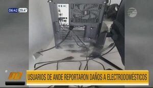 Usuarios de Ande reportaron daños a electrodomésticos | Telefuturo