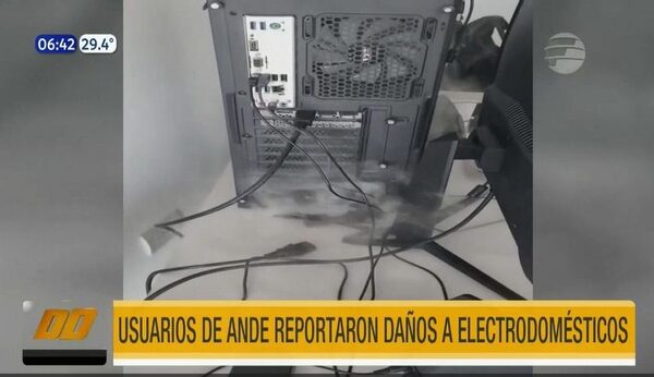 Usuarios de Ande reportaron daños a electrodomésticos | Telefuturo