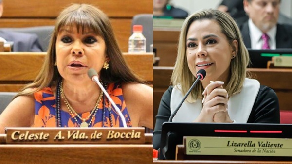 La senadora Celeste Amarilla es querellada por su par Lizarella Valiente, por "violencia verbal permanente"