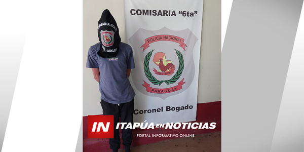 DETUVIERON A SUJETO CON ORDEN DE CAPTURA EN CNEL. BOGADO - Itapúa Noticias