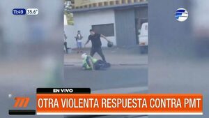 Conductor golpea brutalmente a agente de la PMT en Asunción | Telefuturo