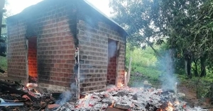 Octogenaria falleció calcinada en incendio de su vivienda en Itapúa