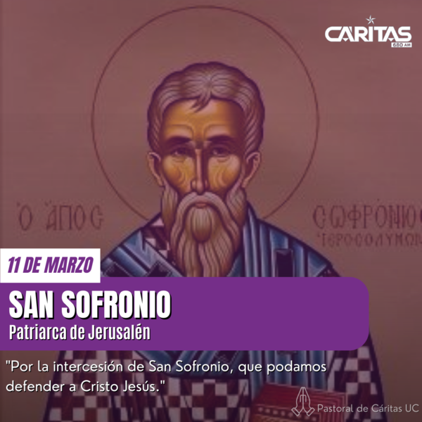 San Sofronio: El Patriarca de Jerusalén que defendió la Divinidad de Dios - Portal Digital Cáritas Universidad Católica