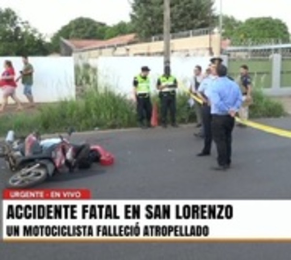 Motociclista muere en terrible accidente en San Lorenzo - Paraguay.com