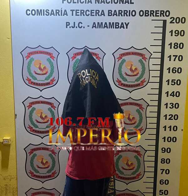 Hurtó objetos de su sobrino y fue detenido - Radio Imperio 106.7 FM