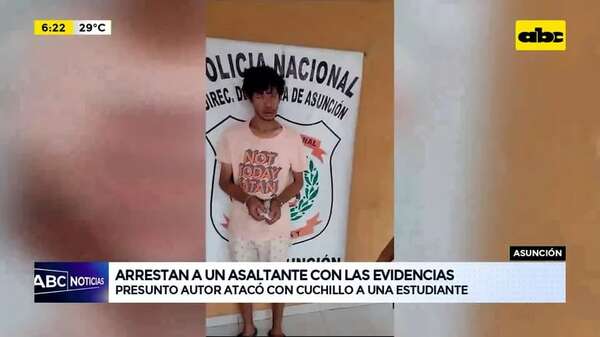 Video: Asaltante atacó con cuchillo a una estudiante - ABC Noticias - ABC Color