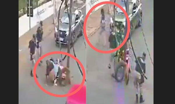 [VIDEO] "Y se marchó"... Arriero le echó de la moto, ella se levantó y se fue enojada