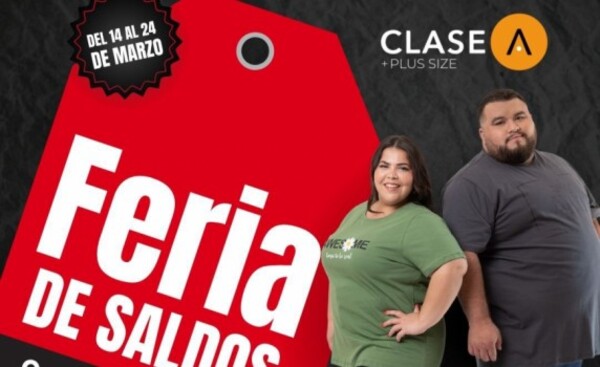 CLASE A: Feria de saldos de prendas talles grandes en CDE