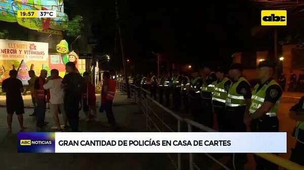 Video: gran cantidad de policías resguarda la casa de Cartes, tras anuncio de una manifestación - ABC Noticias - ABC Color