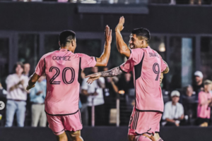 Versus / Diego Gómez celebra la clasificación del Inter de Miami en la Concachampions